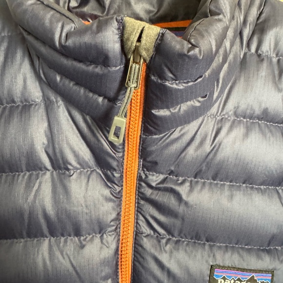 Patagonia Nano Insulated Puffer Jacket Navy Orange Trim Mens size Medium - Picture 4 of 8